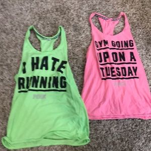 VS Pink Tank Tops